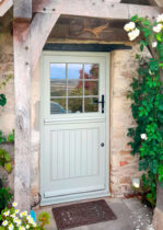 Pale Green Timber Stable-Door - Woodcraft Windows