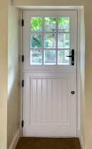 White Timber Stable Door Inside