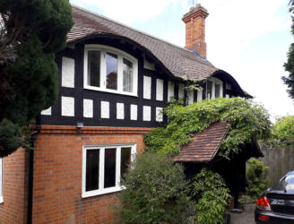 New Engineered Timber Casement Windows and Front Door, Aldershot, Berkshire After