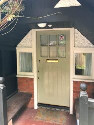 New Engineered Timber Casement Windows and Front Door, Aldershot, Berkshire - Before 6