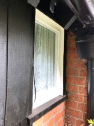 New Engineered Timber Casement Windows and Front Door, Aldershot, Berkshire - Before 1