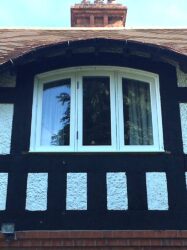 New Engineered Timber Casement Windows and Front Door, Aldershot, Berkshire - Before 5
