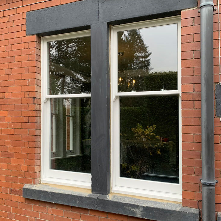 New Arched Wooden Sash Windows, Harrogate