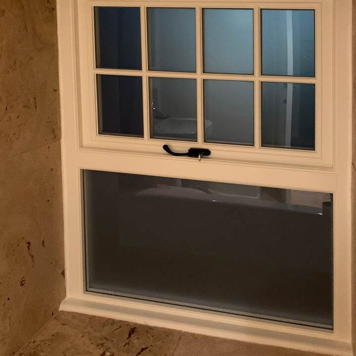 New wooden casement windows, Lofthouse, Yorkshire - after