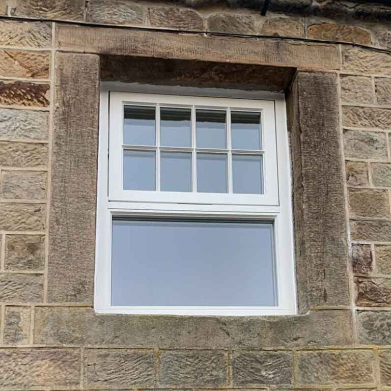 New wooden casement windows, Lofthouse, Yorkshire - after