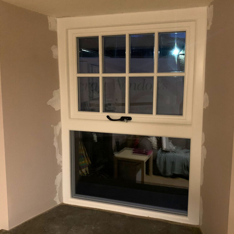 New wooden casement windows, Lofthouse, Yorkshire - after