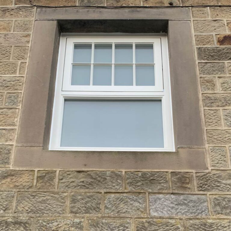 New wooden casement windows, Lofthouse, Yorkshire - after