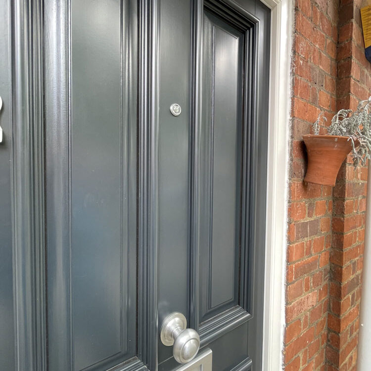 Accoya Wood Front Door, St John's Wood, London NW8. Before the door was replaced by Woodcraft Windows