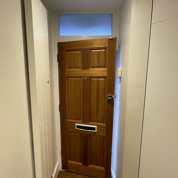 Accoya Wood Front Door, St John's Wood, London NW8. Before the door was replaced by Woodcraft Windows