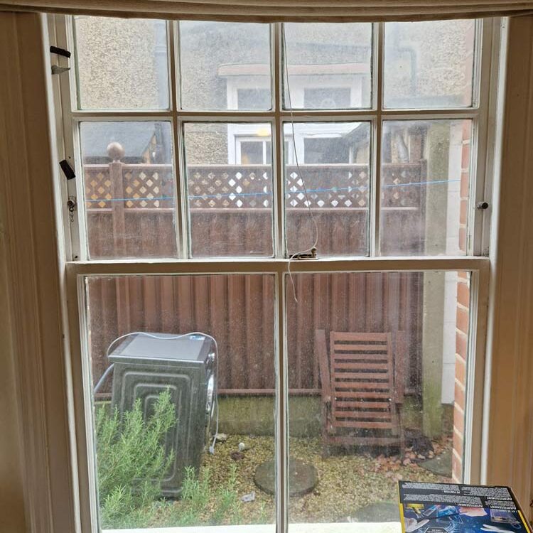Before 4 Exterior Sash Window. Woodcraft Windows
