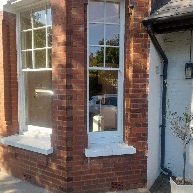 Before 2 Exterior Sash Window. Woodcraft Windows