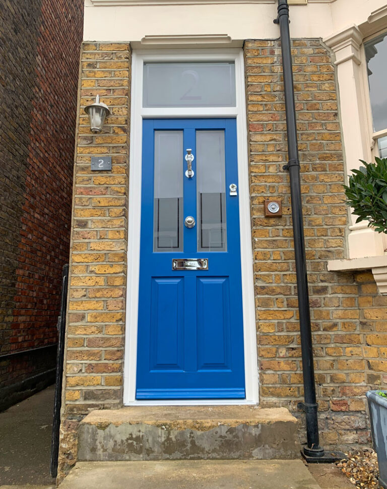 New Front Door and Fanlight, London. Woodcraft Windows