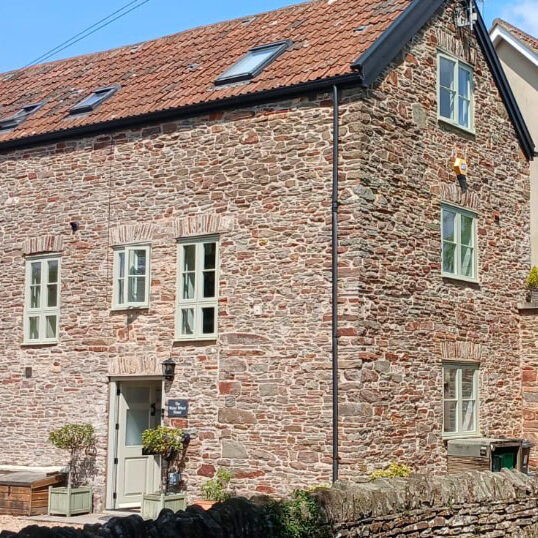 Timber Casement Windows and Front Door, Bristol. Woodcraft Windows.