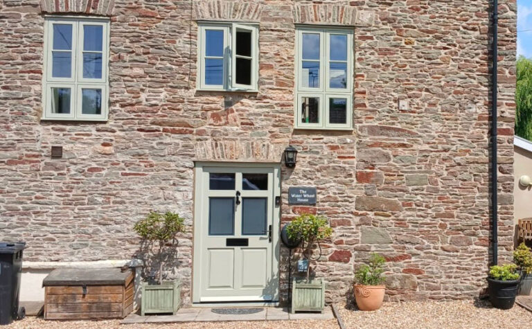 Timber Casement Windows and Front Door, Bristol. Woodcraft Windows.