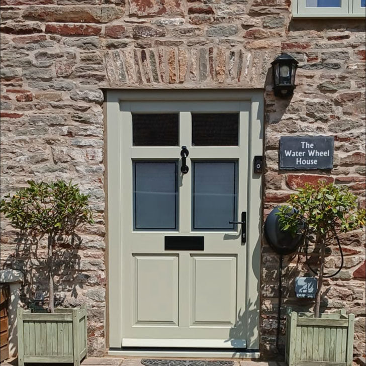 Timber Casement Windows and Front Door, Bristol. Woodcraft Windows.