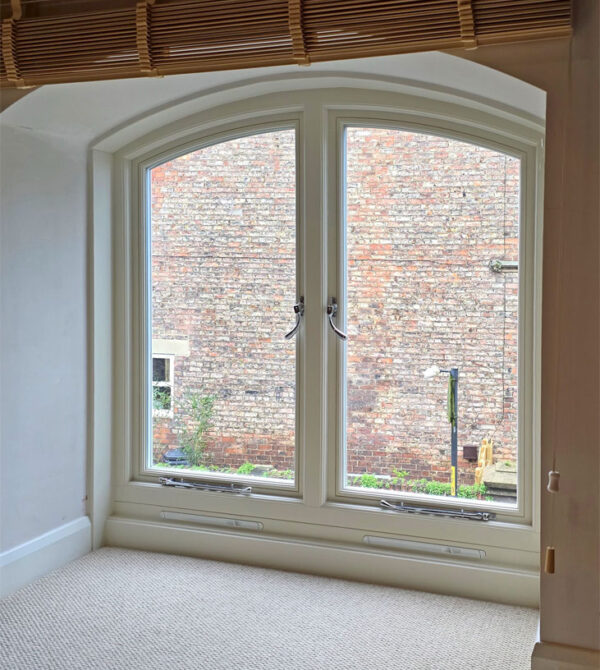 Feature window, upstairs interior 2 Triple Feature Window Replacement, Ripon, Yorkshire. Woodcraft Windows