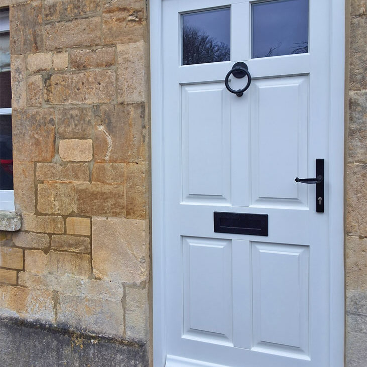 Traditional Engineered Timber Front Door, Cirencester. Woodcraft Windows