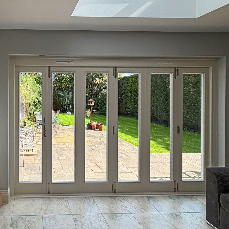 Wooden Bifold Doors, Marlow, Buckinghamshire. Woodcraft Windows
