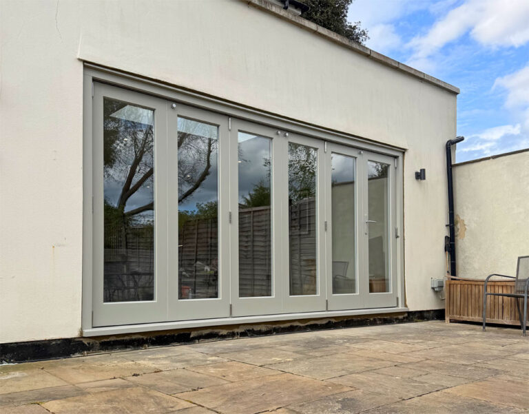 Wooden Bifold Doors, Marlow, Buckinghamshire. Woodcraft Windows