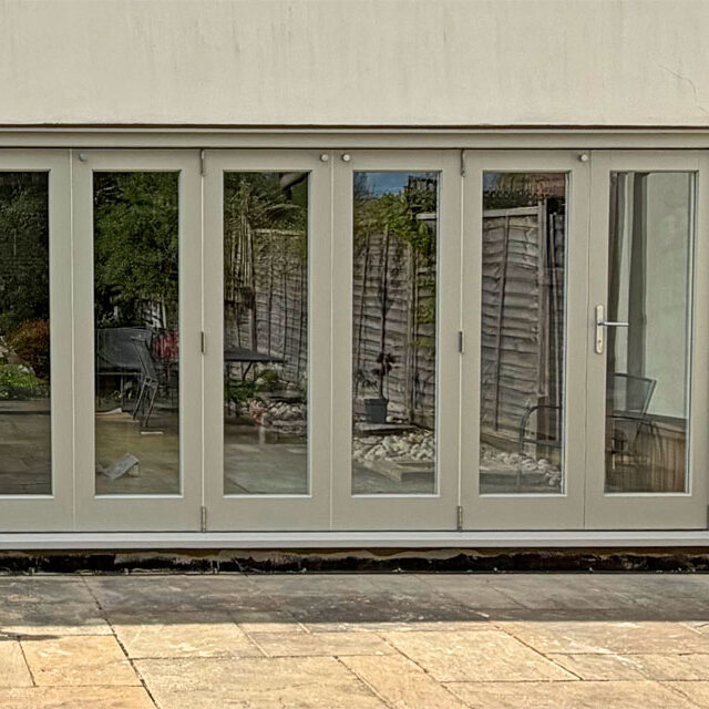 Wooden Bifold Doors, Marlow, Buckinghamshire. Woodcraft Windows