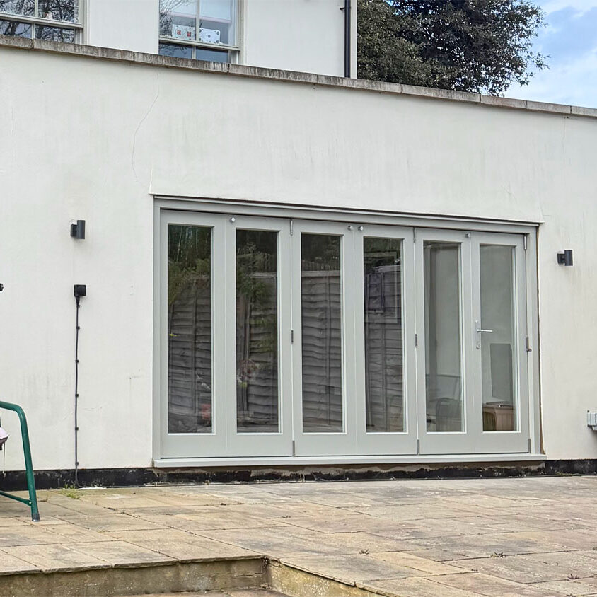 Wooden Bifold Doors, Marlow, Buckinghamshire. Woodcraft Windows