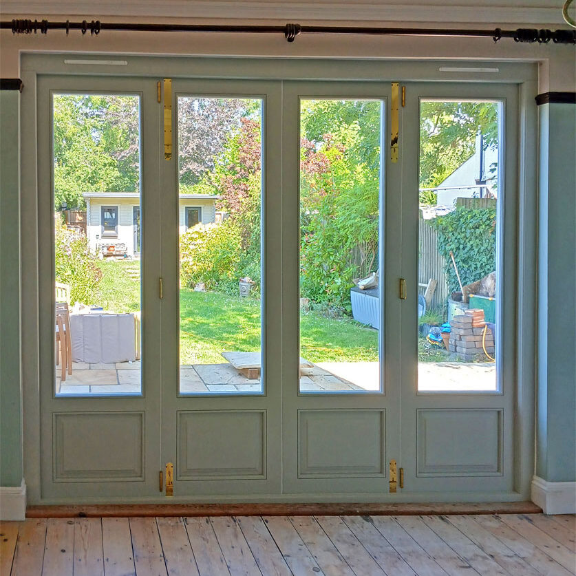 Replacement Wooden Bifold Doors, Wendover. Woodcraft Windows