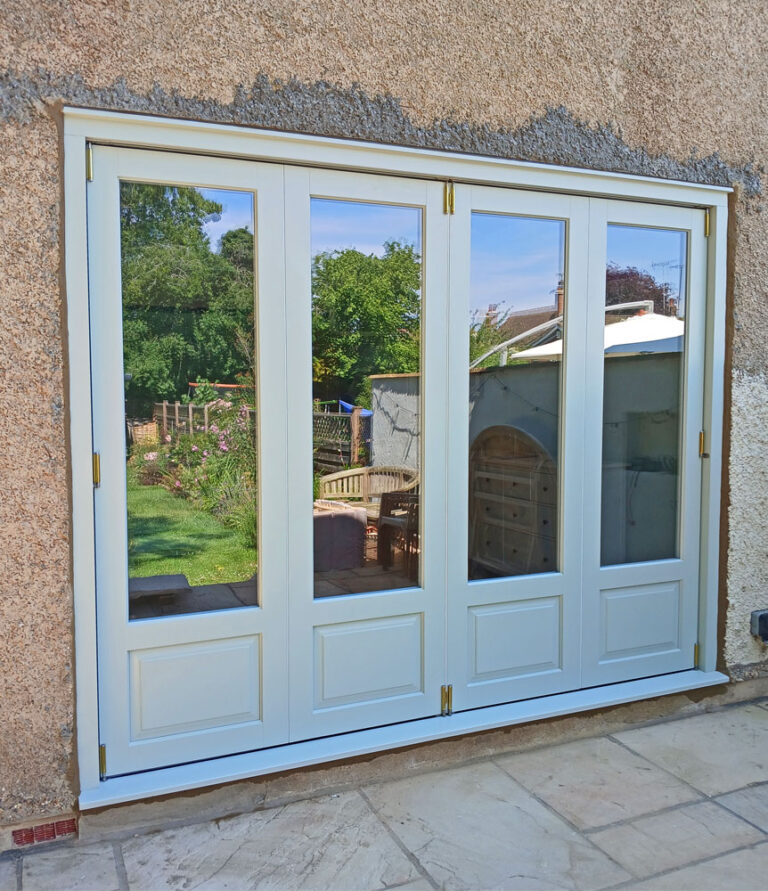 Replacement Wooden Bifold Doors, Wendover. Woodcraft Windows