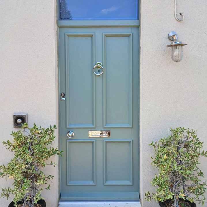 New Wooden Front Door for Edwardian Property, Bracknell. Woodcraft Windows