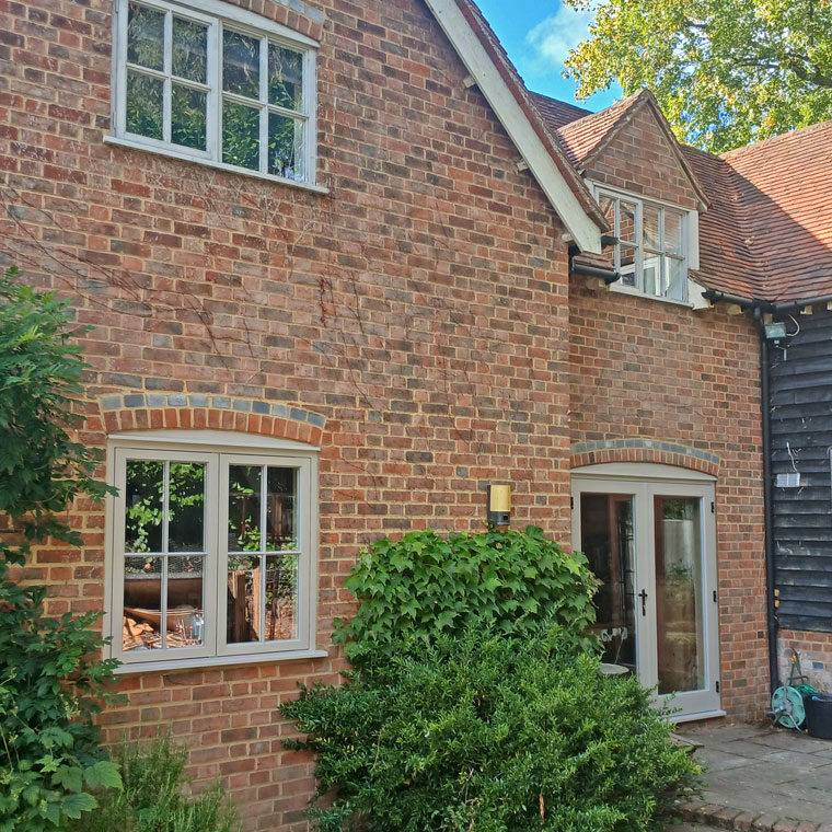 New French Doors and Timber Casement Windows, Henley-on-Thames. Woodcraft Windows